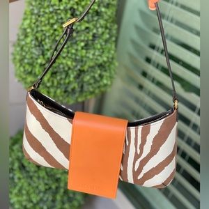 Le Bisou zebra-print shoulder bag